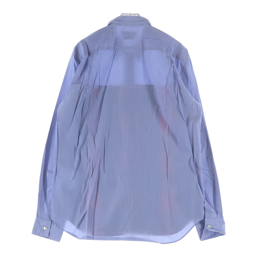 COMME des GARCONS HOMME PLUS(コムデギャルソンオムプリュス) 21AW AD2020 異素材チック切替 長袖ボタンシャツ ブルー/レッド/グリーン PF-B011