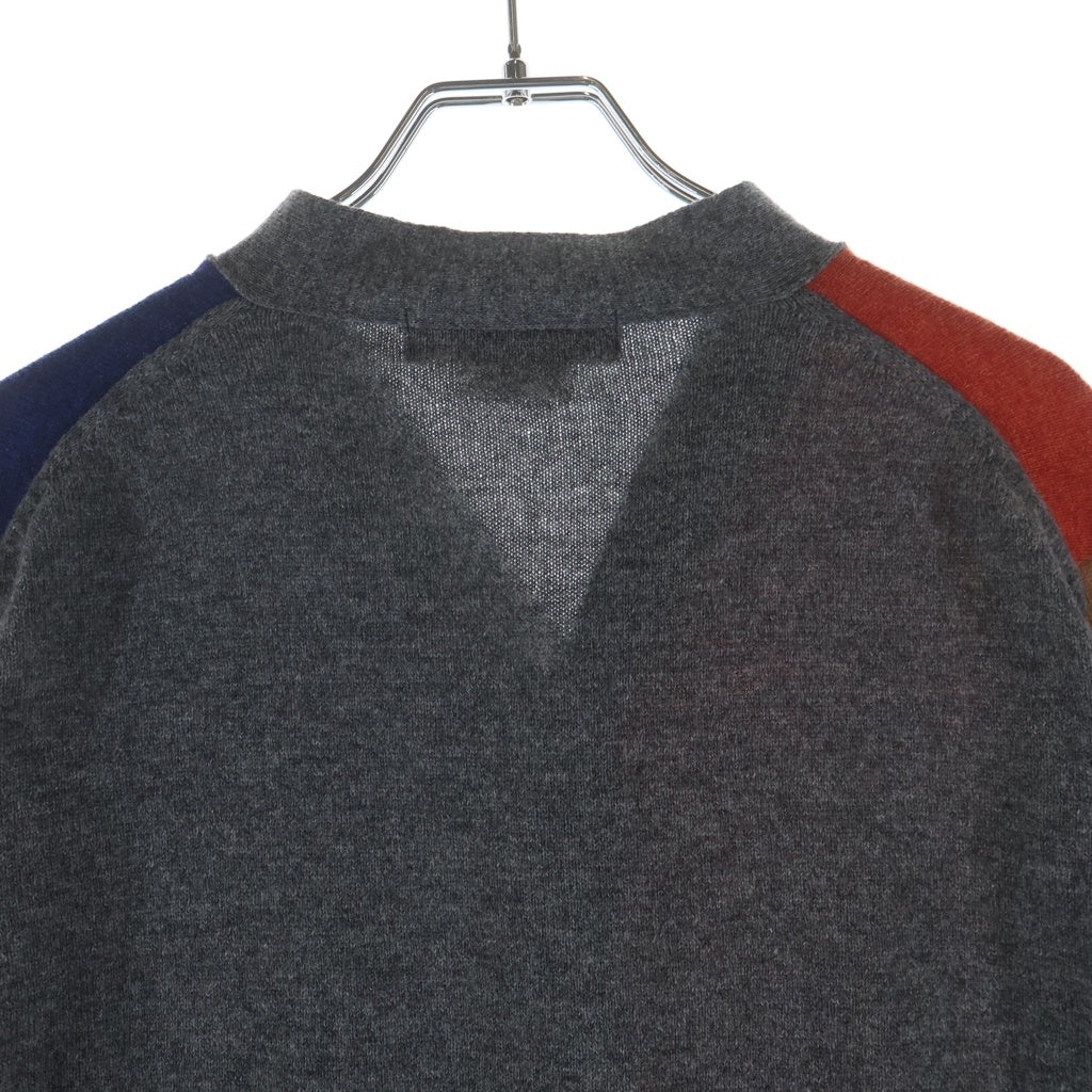 COMME des GARCONS HOMME DEUX(コムデギャルソン オムドゥ) 20AW AD2020 カラー切替 ウールニットカーディガン マルチカラー DF-N502