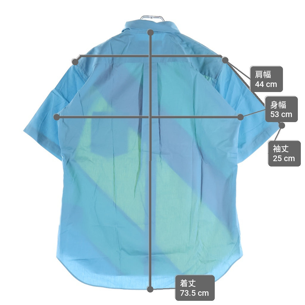 COMME des GARCONS HOMME DEUX(コムデギャルソン オムドゥ) 23SS AD2022 フロントダイアゴナルストライプ 半袖ボタンシャツ マルチカラー DK-B053