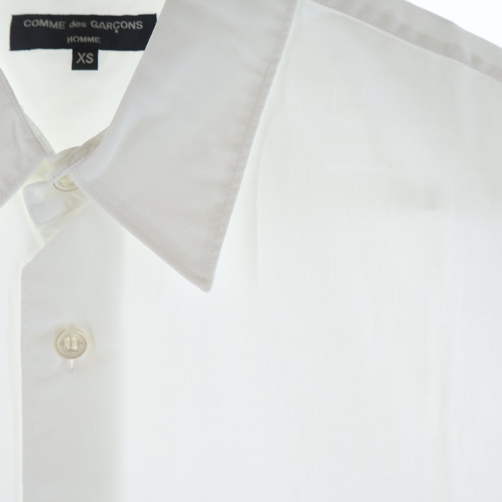 COMME des GARCONS HOMME(コムデギャルソンオム) 22SS AD2021 胸ロゴプリント 長袖ボタンシャツ ホワイト HI-B003