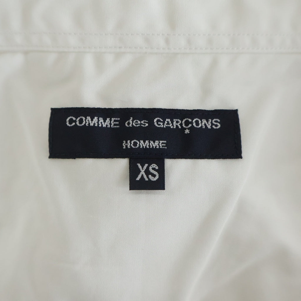 COMME des GARCONS HOMME(コムデギャルソンオム) 22SS AD2021 胸ロゴプリント 長袖ボタンシャツ ホワイト HI-B003