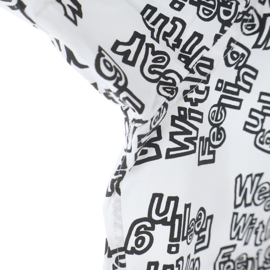 COMME des GARCONS SHIRT(コムデギャルソンシャツ) WEAR WITH FEELING ウェア ウィズ フィーリング 総柄 長袖シャツ ホワイト/ブラック FN-B020