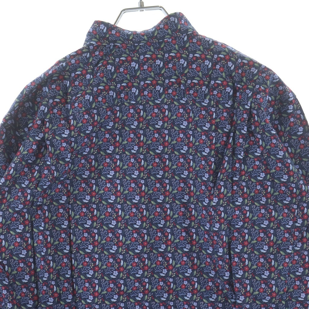 COMME des GARCONS SHIRT(コムデギャルソンシャツ) 20AW 花柄 ロングスリーブ コットンシャツ ネイビー W28088