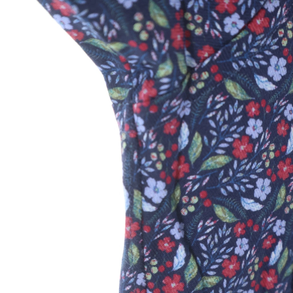 COMME des GARCONS SHIRT(コムデギャルソンシャツ) 20AW 花柄 ロングスリーブ コットンシャツ ネイビー W28088