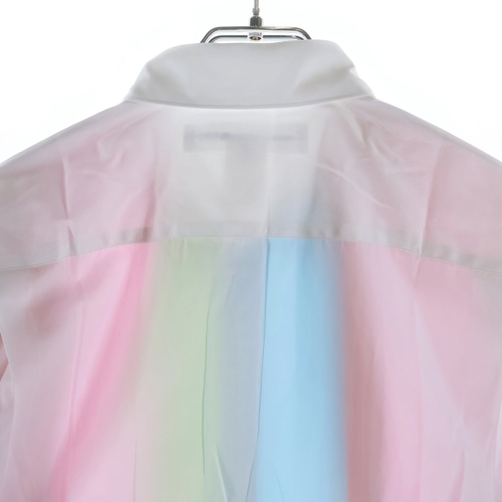 COMME des GARCONS SHIRT(コムデギャルソンシャツ) ストライプ レイヤードデザイン コットン 長袖シャツ マルチカラー FN-B022