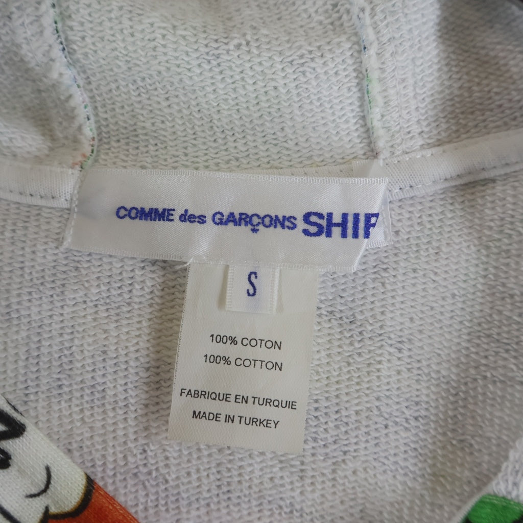 COMME des GARCONS SHIRT(コムデギャルソンシャツ) 19AW アメコミ 総柄 ジップアップスウェットパーカー フーディー マルチカラー W27100