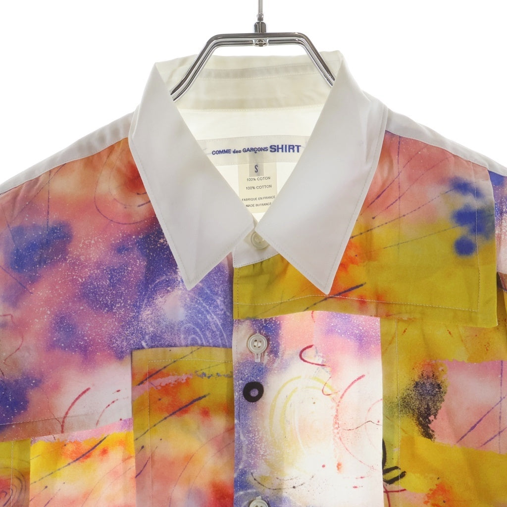 COMME des GARCONS SHIRT(コムデギャルソンシャツ) 20AW ×FUTURA フゥーチュラ 総柄 パッチワーク コットン 長袖シャツ マルチカラー W28035