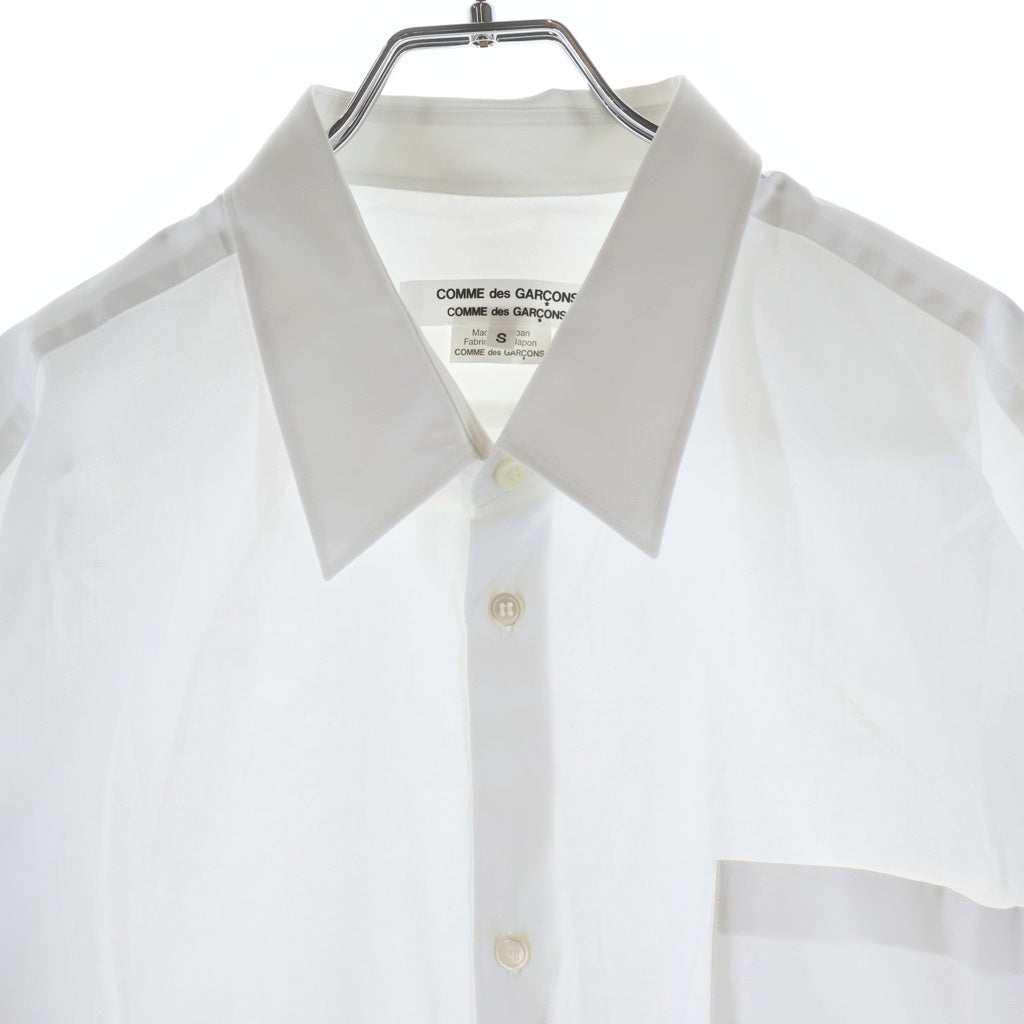 COMME des GARCONS COMME des GARCONS(コムデギャルソンコムデギャルソン) 24SS AD2023 長袖コットンボタンシャツ レディース ホワイト RM-B013