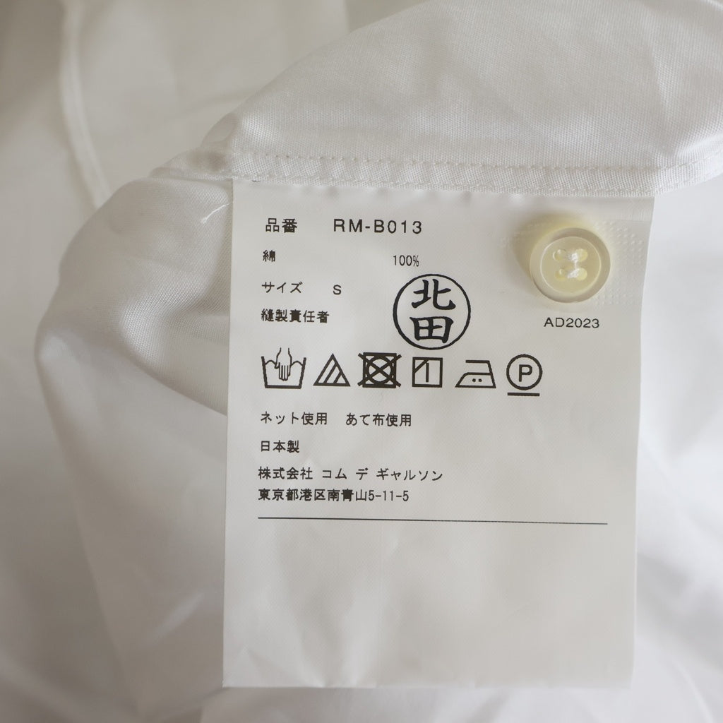 COMME des GARCONS COMME des GARCONS(コムデギャルソンコムデギャルソン) 24SS AD2023 長袖コットンボタンシャツ レディース ホワイト RM-B013