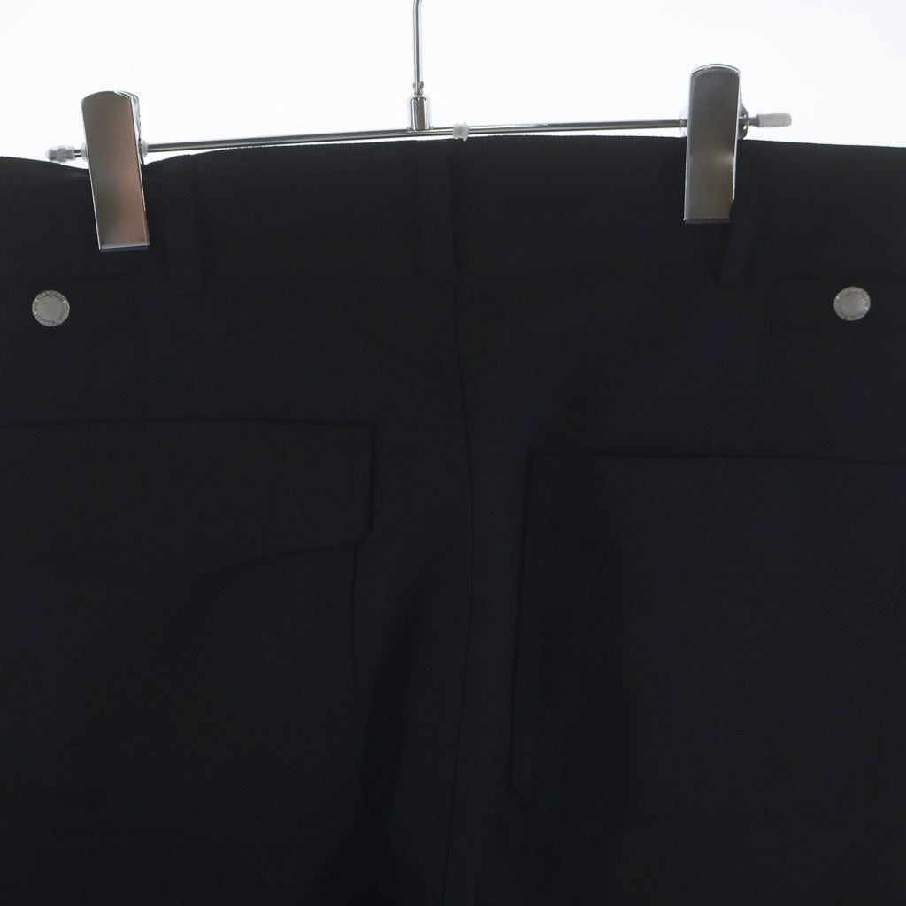 COMME des GARCONS HOMME(コムデギャルソンオム) 25AW AD2025 WOOL SERGE BAKER PANTS ウールセージ ベイカーパンツ ブラック HP-P007