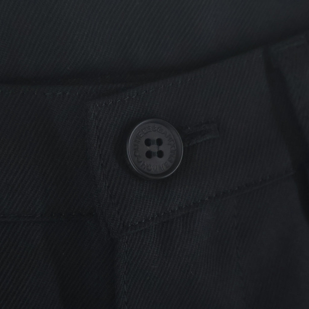 COMME des GARCONS HOMME(コムデギャルソンオム) 25AW AD2025 WOOL SERGE BAKER PANTS ウールセージ ベイカーパンツ ブラック HP-P007