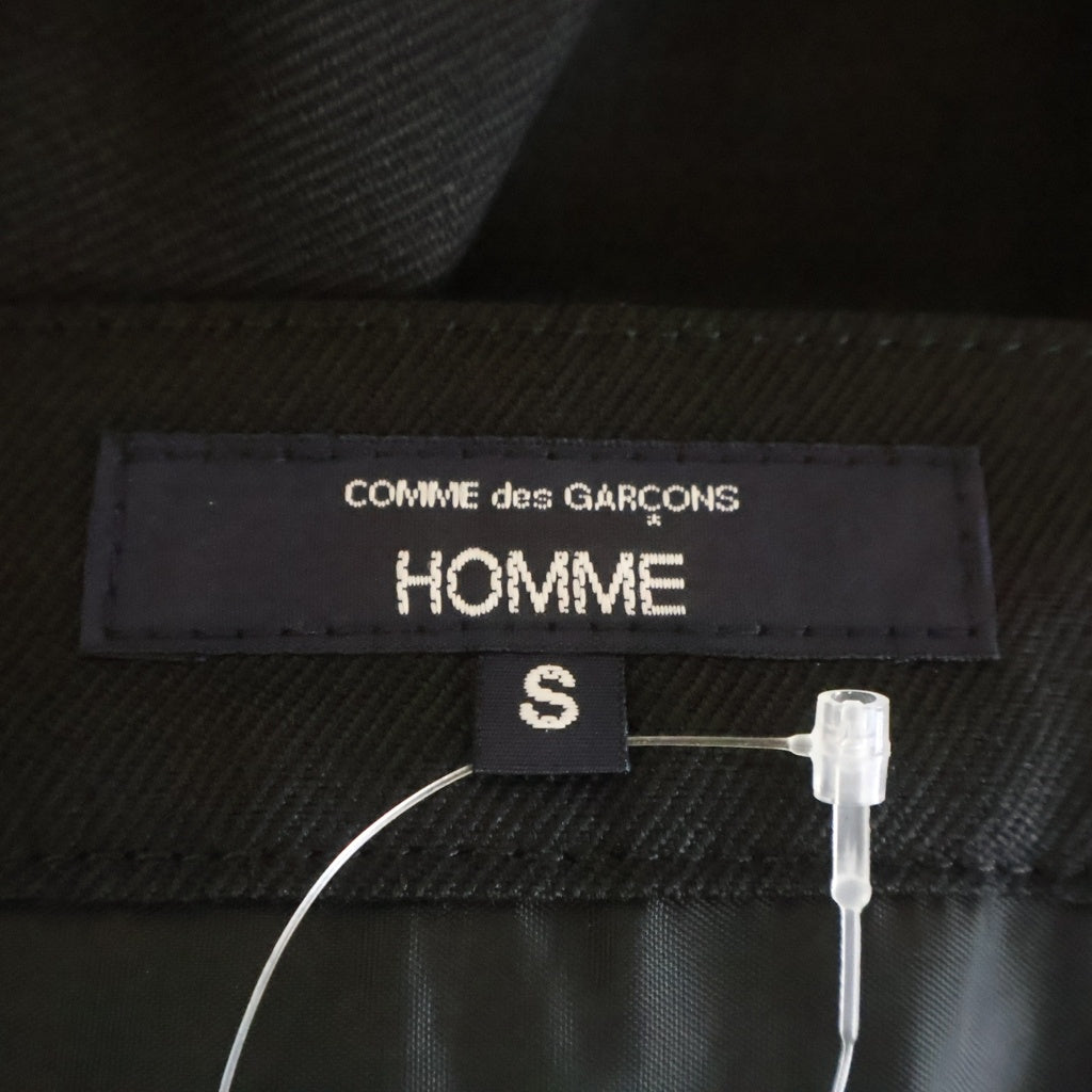 COMME des GARCONS HOMME(コムデギャルソンオム) 25AW AD2025 WOOL SERGE BAKER PANTS ウールセージ ベイカーパンツ ブラック HP-P007
