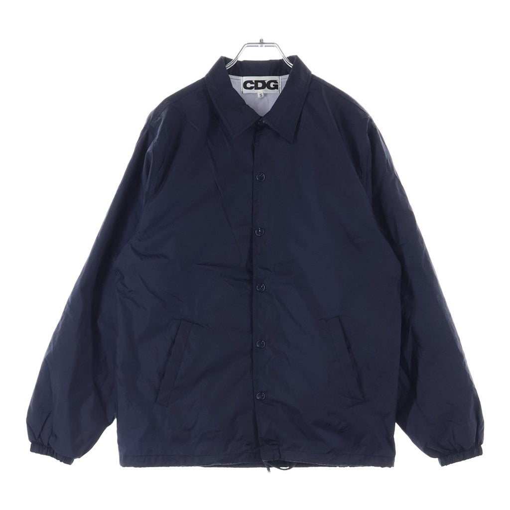 CDG(シーディージー) AD2019 COACH JACKET バックロゴプリント ナイロン コーチジャケット ネイビー SZ-J004