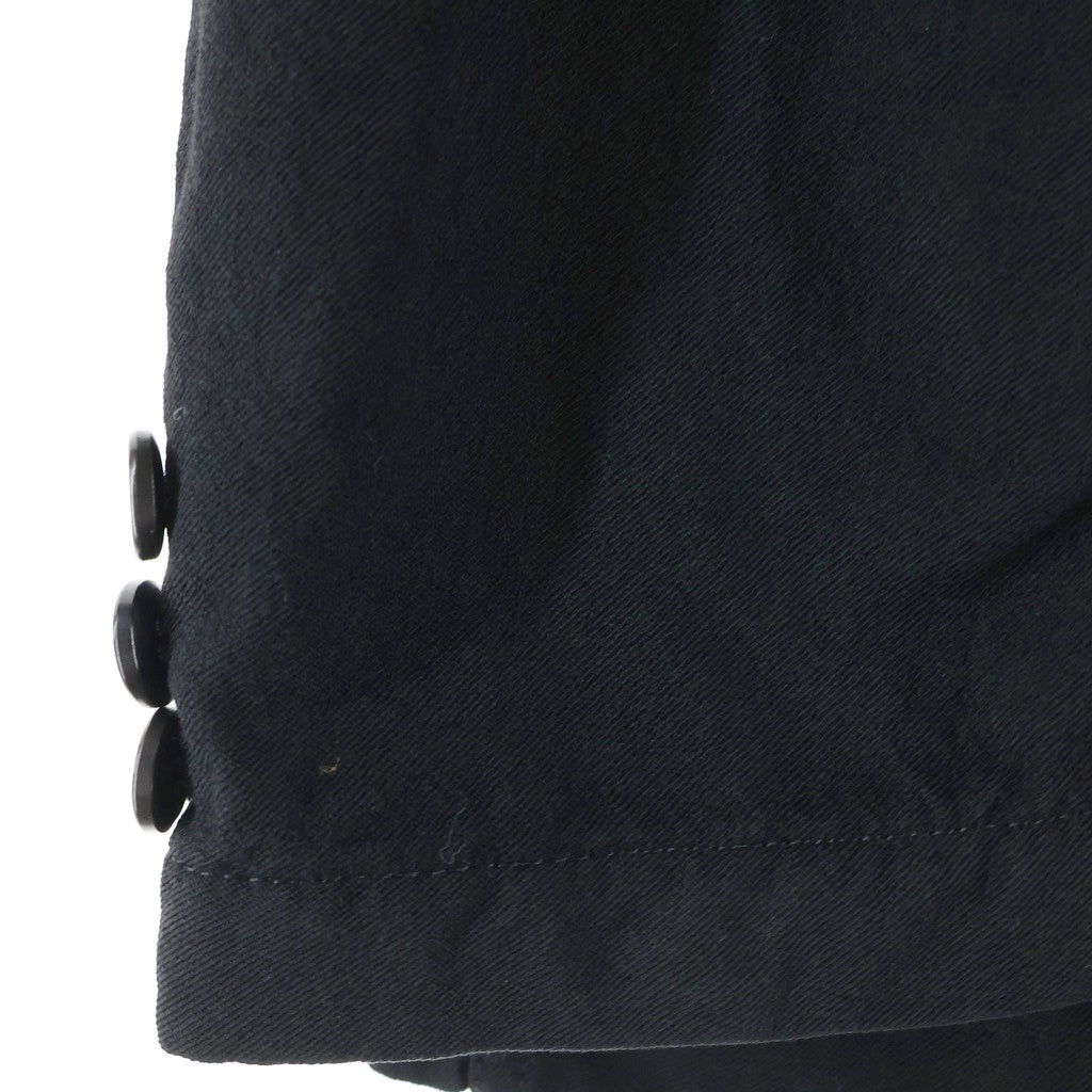 COMME des GARCONS HOMME(コムデギャルソンオム) 17AW AD2017 製品染 裏地カモ柄 ウールサージ 3テーラードジャケット ブラック HT-J001