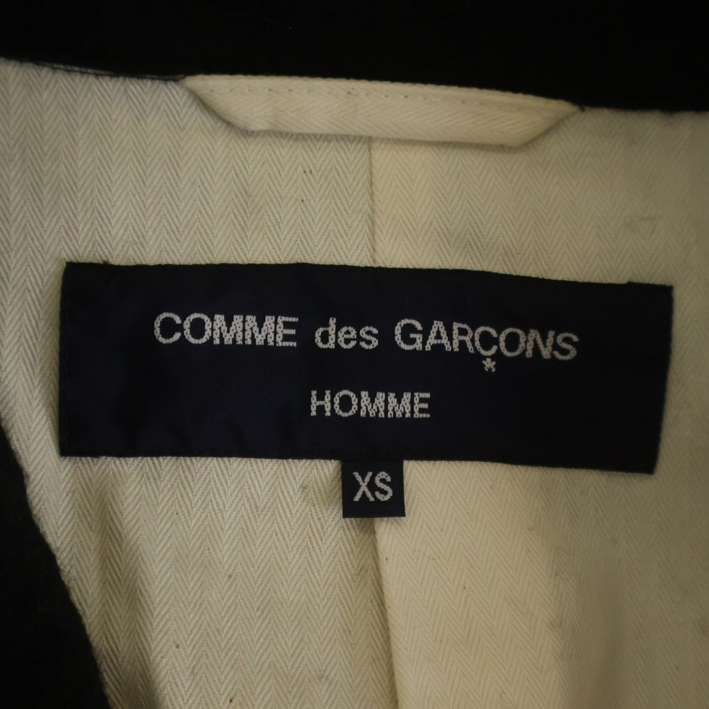 COMME des GARCONS HOMME(コムデギャルソンオム) 23AW AD2023 ウールサージ製品縮絨ジャケット ブラック HL-J024