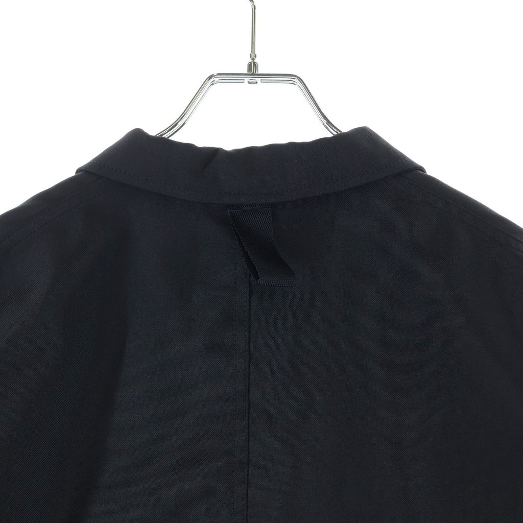 COMME des GARCONS HOMME(コムデギャルソンオム) 23AW AD2023 ESTER MAT JACKET エステル ナイロンエルボーパッチ 3Bテーラードジャケット ブラック HL-J004