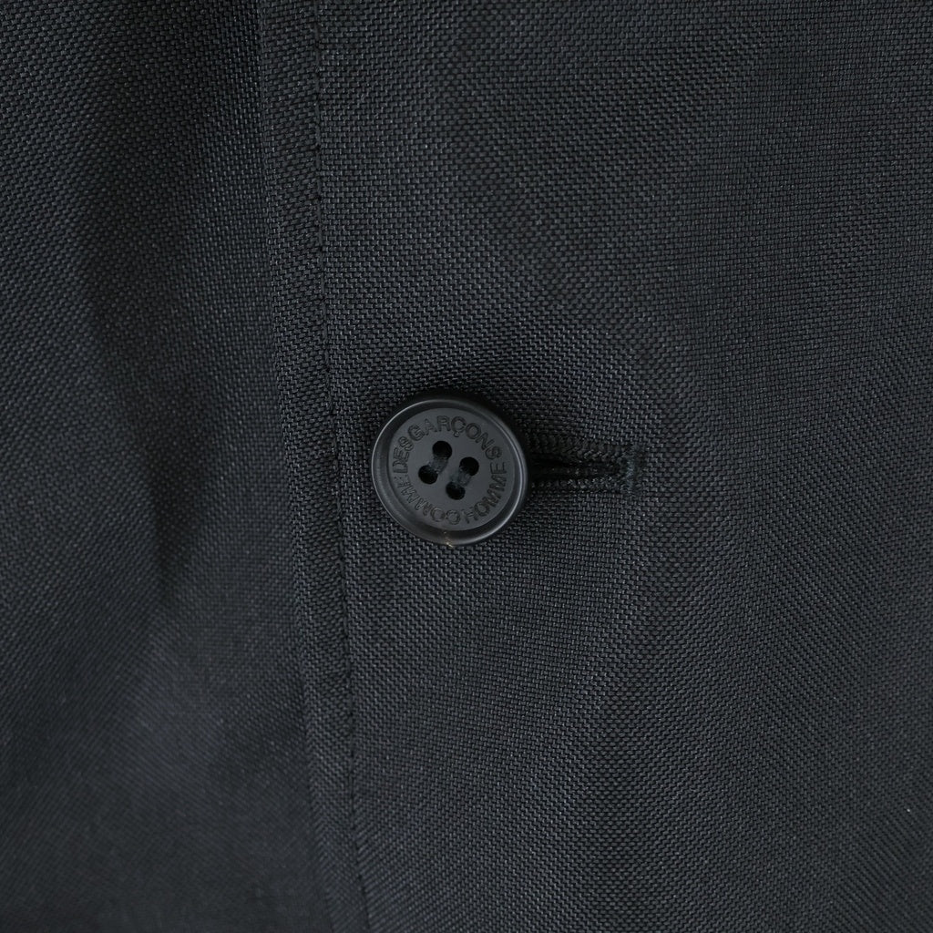 COMME des GARCONS HOMME(コムデギャルソンオム) 23AW AD2023 ESTER MAT JACKET エステル ナイロンエルボーパッチ 3Bテーラードジャケット ブラック HL-J004