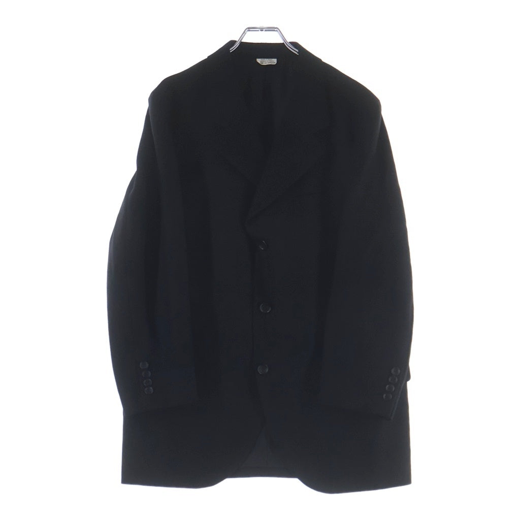 COMME des GARCONS HOMME DEUX(コムデギャルソン オムドゥ) AD2023 ウールセットアップスーツ 3Bテーラードジャケット ノータックイージースラックスパンツ ブラック DL-J025/DL-P028