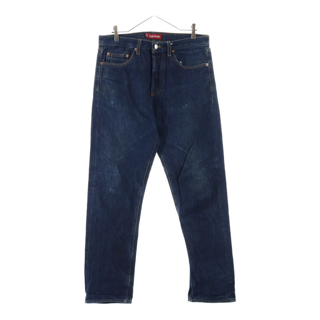 SUPREME(シュプリーム) Rigid Slim Jean USA製 リジット ボタンフライ スリムデニムパンツ インディゴ
