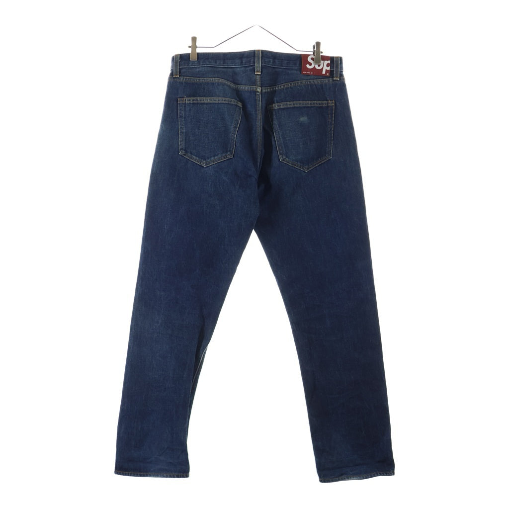 SUPREME(シュプリーム) Rigid Slim Jean USA製 リジット ボタンフライ スリムデニムパンツ インディゴ