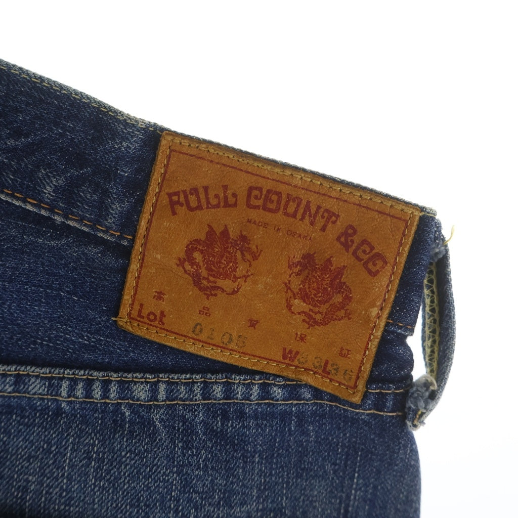 FULLCOUNT(フルカウント) 0105 WIDE DENIM ボタンフライ ワイドデニムパンツ インディゴ