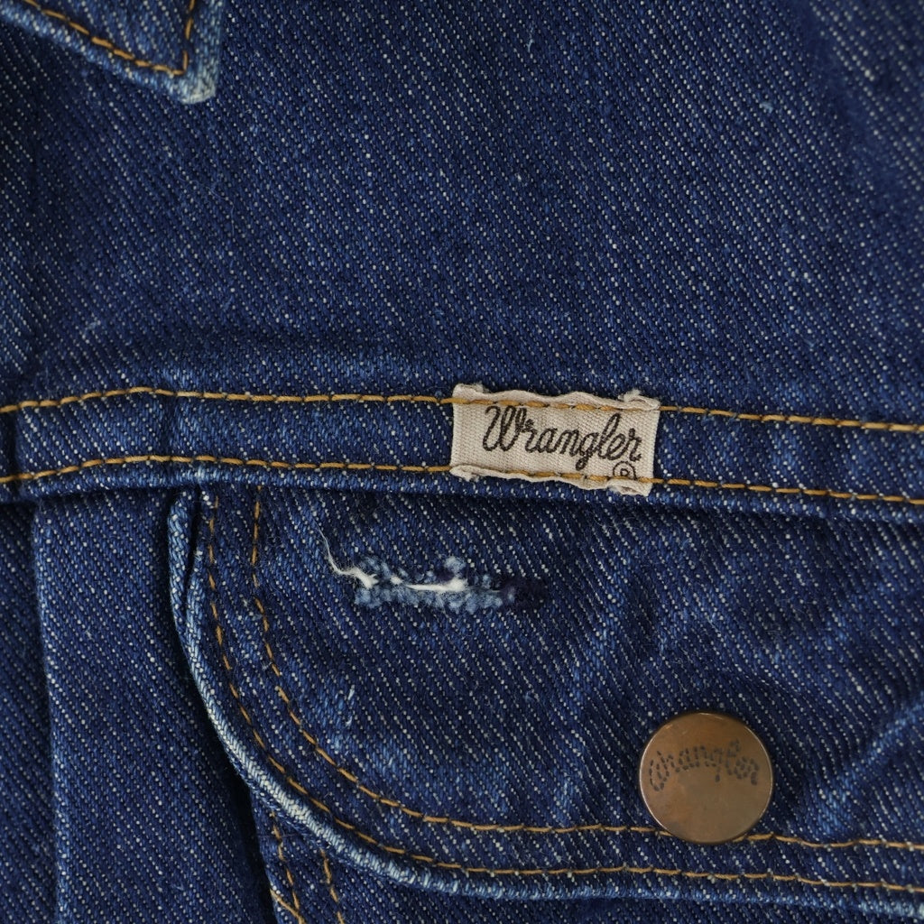 Wrangler(ラングラー) 60S VNTAGE 124MJ ヴィンテージ 白タグ USA製 GRIPPERジップ ジップアップ デニムトラッカージャケット インディゴ