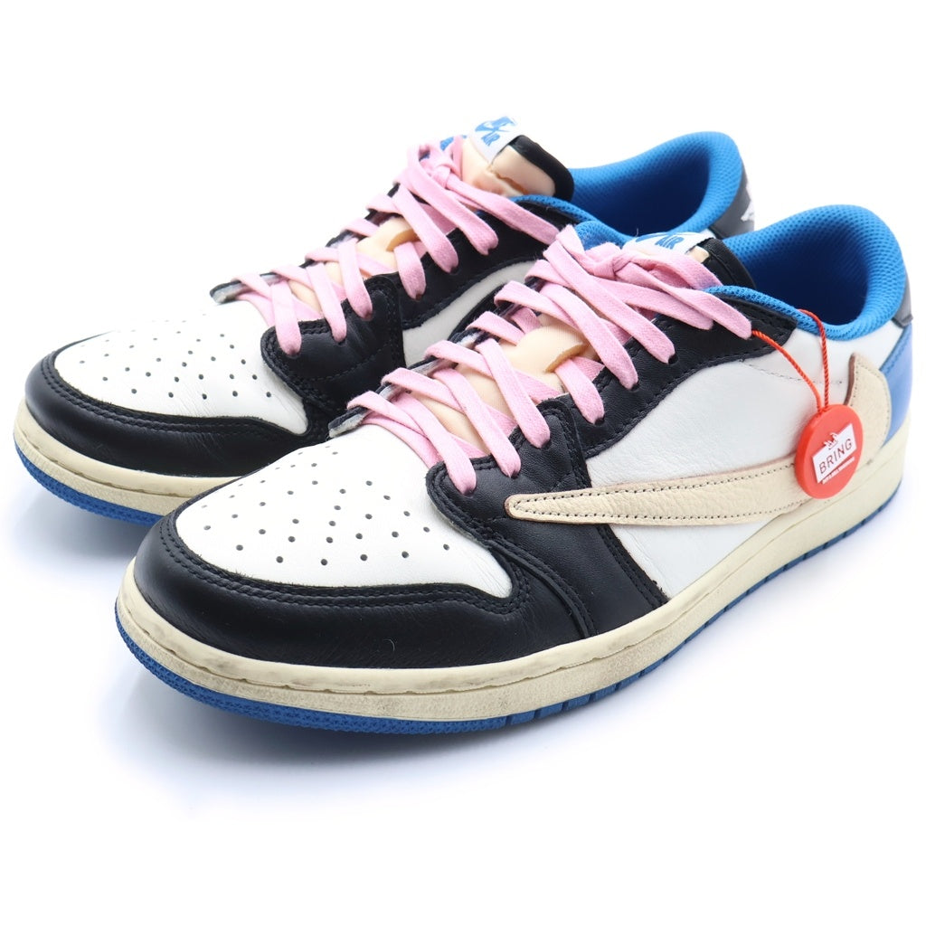 NIKE(ナイキ) ×TRAVIS SCOTT FRAGMENT DESIGN AIR JORDAN 1 LOW OG SP エアジョーダン1 ローカットスニーカー ブルー/ホワイト US8.5/26.5cm DM7866-140