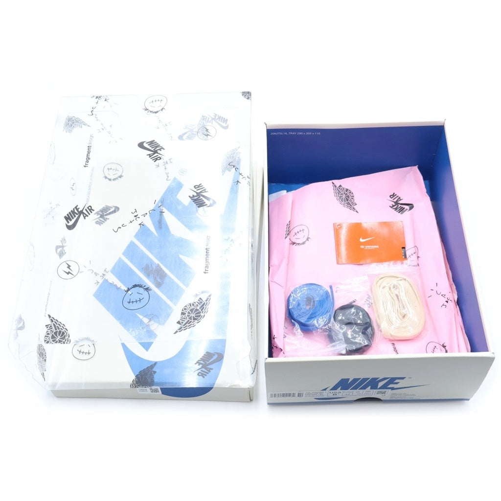 NIKE(ナイキ) ×TRAVIS SCOTT FRAGMENT DESIGN AIR JORDAN 1 LOW OG SP エアジョーダン1 ローカットスニーカー ブルー/ホワイト US8.5/26.5cm DM7866-140