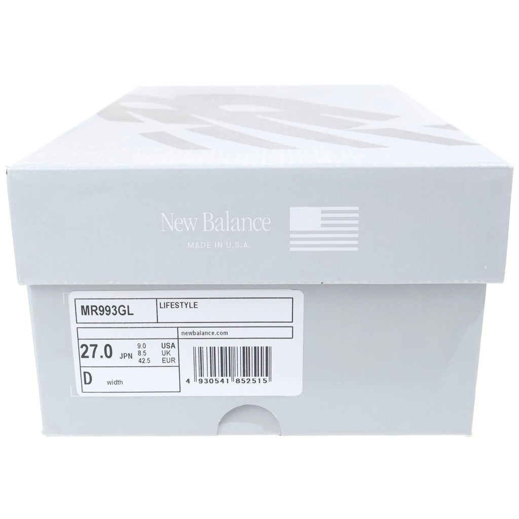New Balance(ニューバランス) MR993GL スウェード ローカットスニーカー グレー US9/27cm