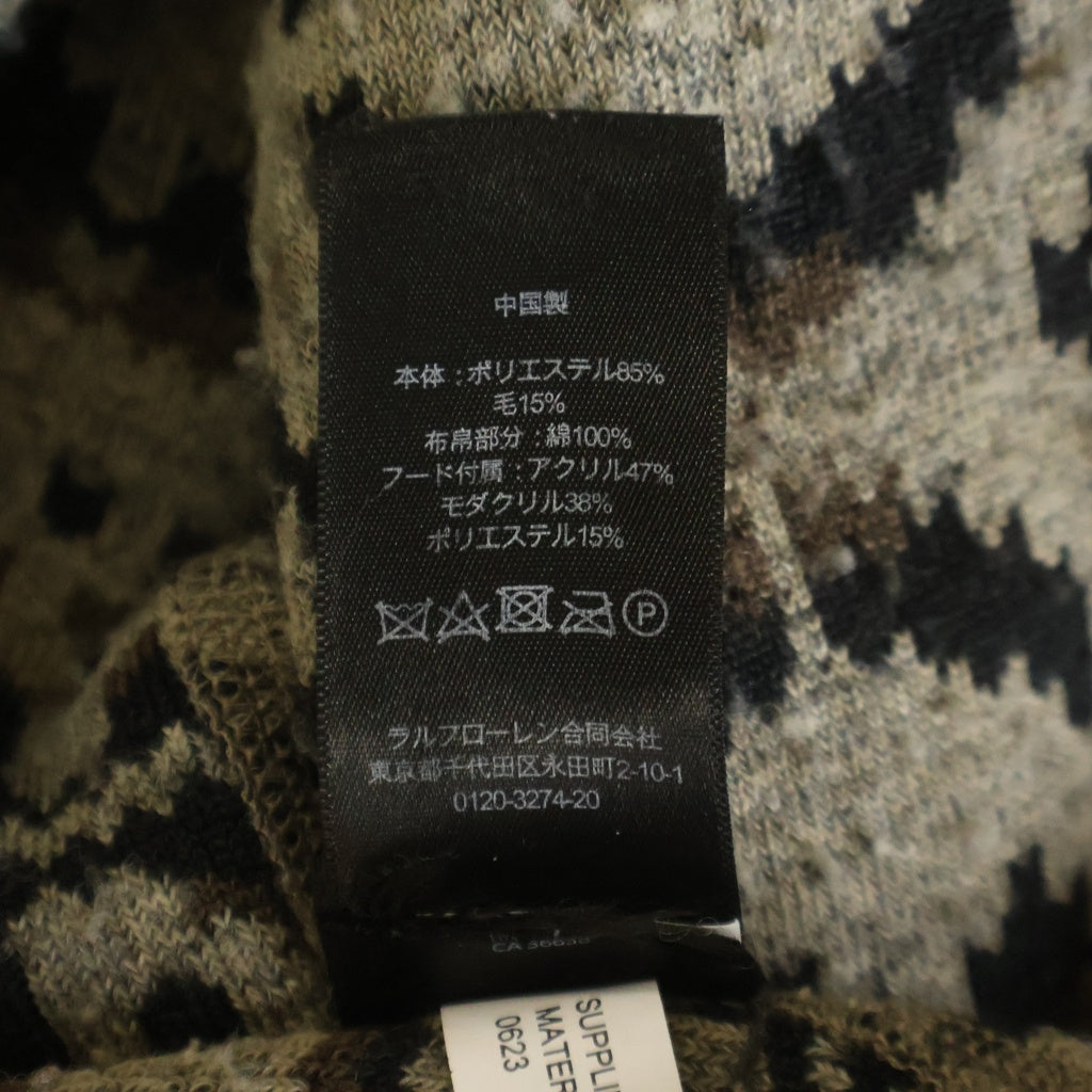 RRL(ダブルアールエル) シェルパ フリース ボアフーデッドジャケット レディース ブラウン