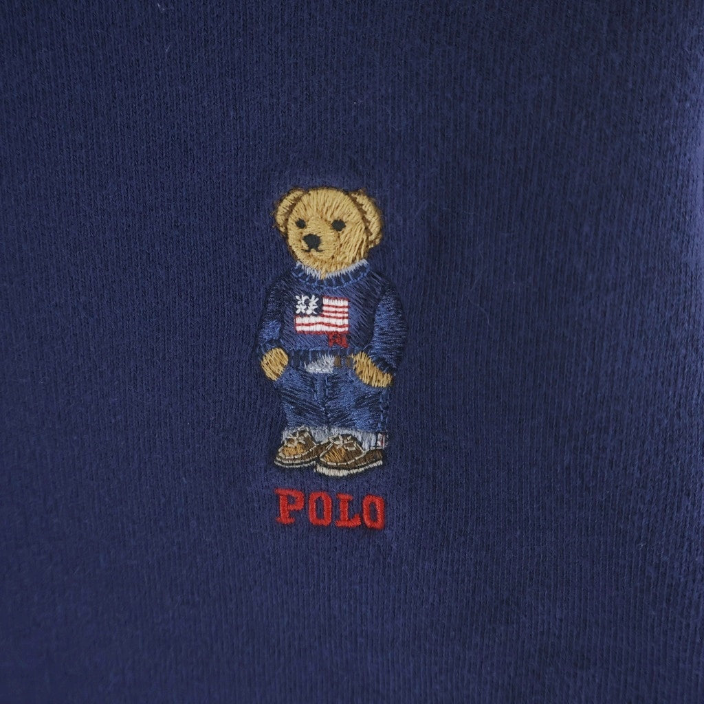 POLO RALPH LAUREN(ポロラルフローレン) POLO BEAR ポロベアーエンブロイダリー スウェットカーディガン レディース ネイビー