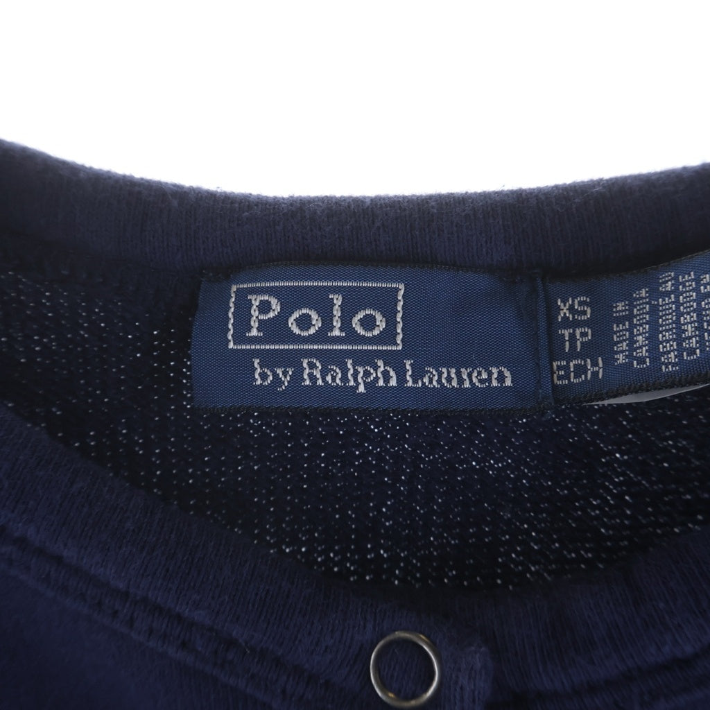 POLO RALPH LAUREN(ポロラルフローレン) POLO BEAR ポロベアーエンブロイダリー スウェットカーディガン レディース ネイビー