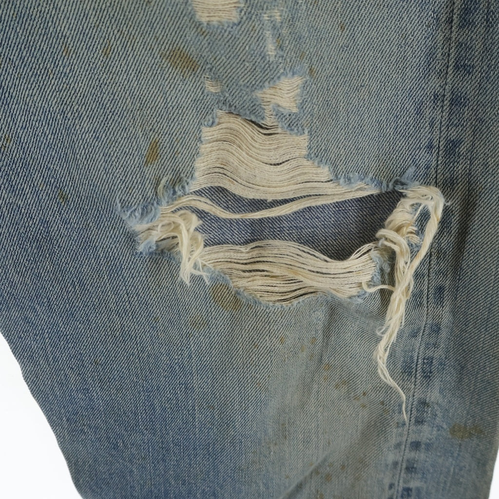 Levi's(リーバイス) 70S VINTAGE 501 66前期 ボタン裏刻印6 スモールe 並行ステッチ ボタンフライ ストレートデニムパンツ インディゴ