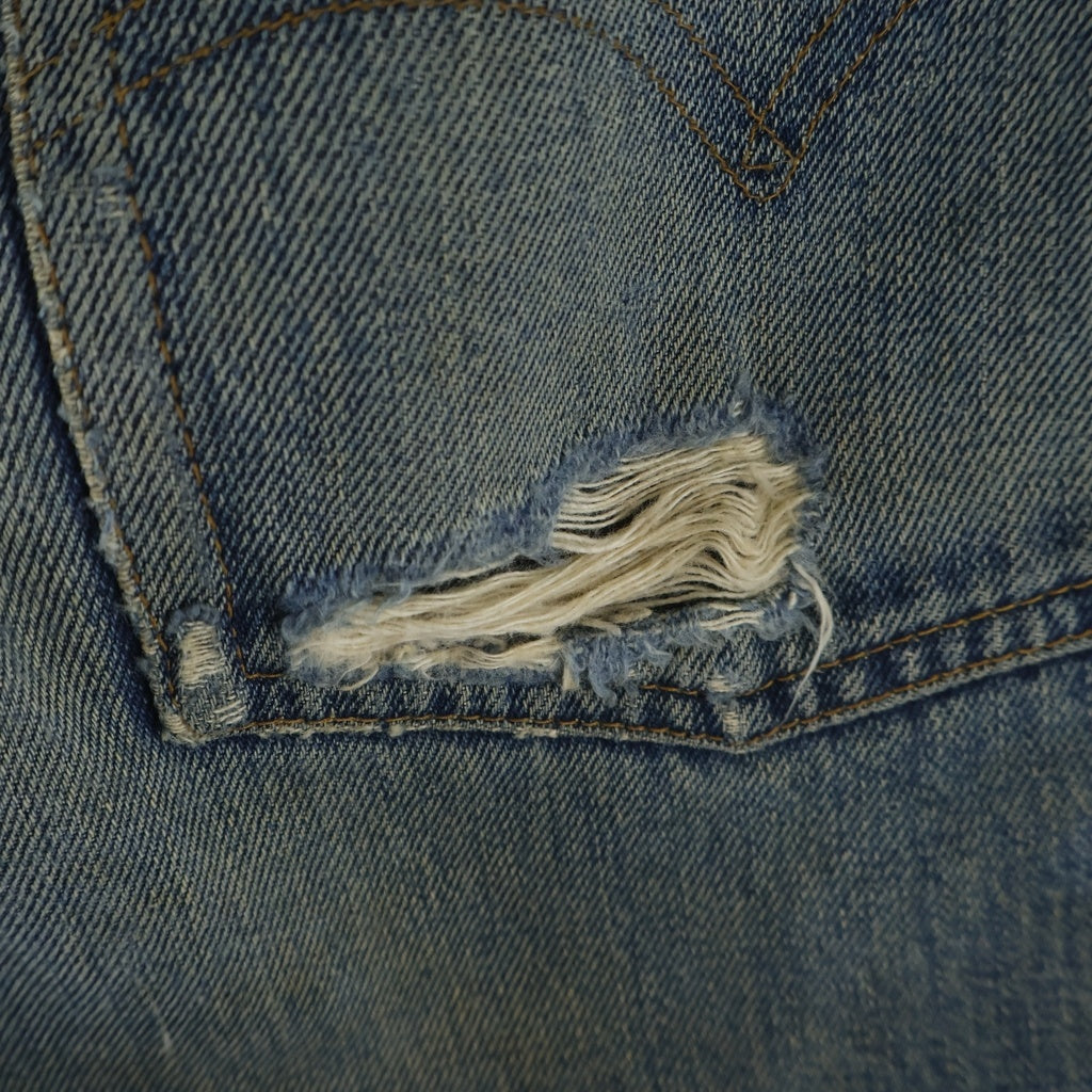 Levi's(リーバイス) 70S VINTAGE 501 66前期 ボタン裏刻印6 スモールe 並行ステッチ ボタンフライ ストレートデニムパンツ インディゴ