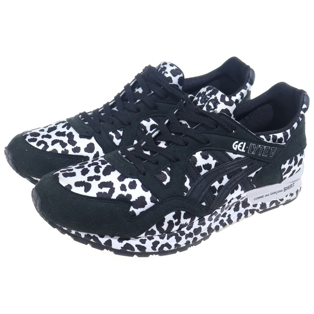 ASICS(アシックス) ×COMME des GARCONS SHIRT Gel-Lyte 5 Leopard コムデギャルソンシャツ ゲルライト レオパード ローカットスニーカー ブラック/ホワイト US11/28.5cm 1201A735