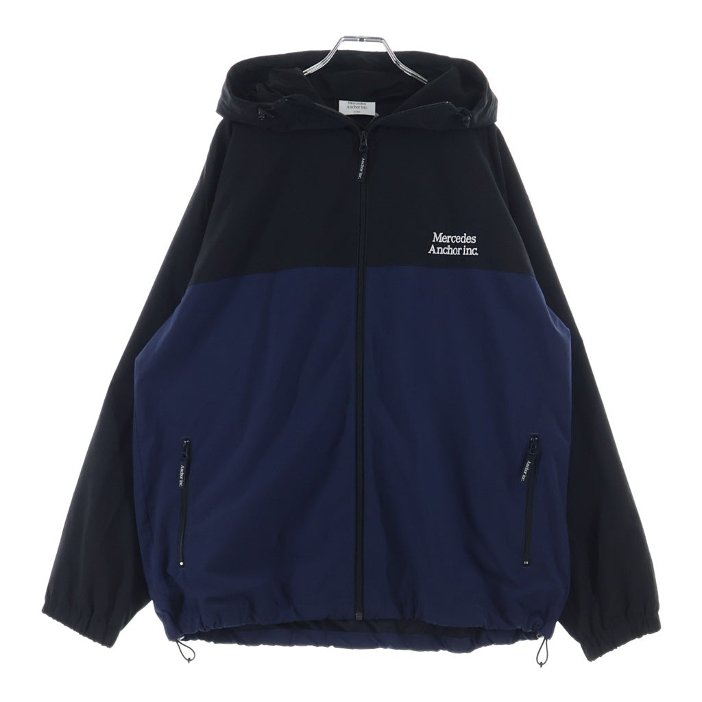 Mercedes Anchor Inc.(メルセデスアンカーインク) 2 Tone Hooded Track Jakcet 2トーン フーデッドトラックジャケット ブラック/ネイビー