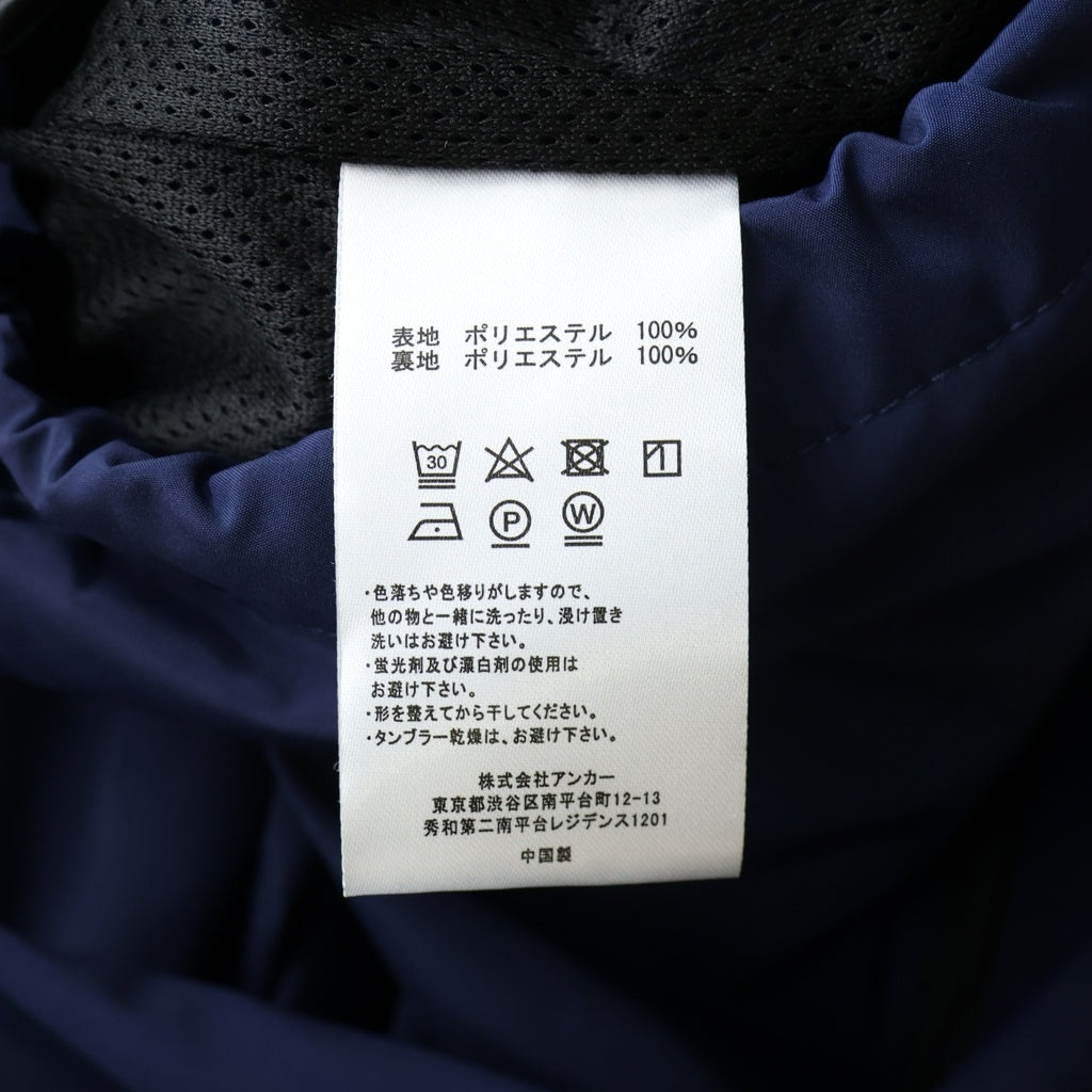 Mercedes Anchor Inc.(メルセデスアンカーインク) 2 Tone Hooded Track Jakcet 2トーン フーデッドトラックジャケット ブラック/ネイビー