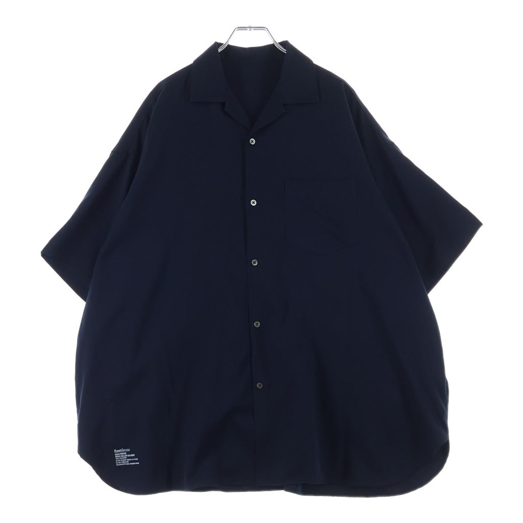 FreshService(フレッシュサービス) COOLFIBER OPEN COLLAR S/S SHIRT クールファイバー オープンカラー半袖シャツ ネイビー FSC241-50132