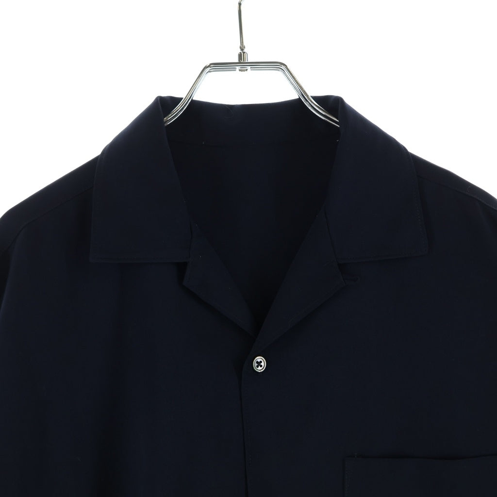 FreshService(フレッシュサービス) COOLFIBER OPEN COLLAR S/S SHIRT クールファイバー オープンカラー半袖シャツ ネイビー FSC241-50132