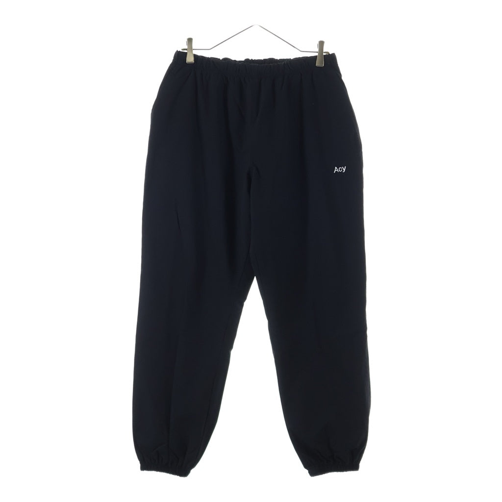 Acy(エイシー) 23AW NYLON PANTS ナイロン リップストップ トラックパンツ カーキ/ブラック ACY-23AW-009