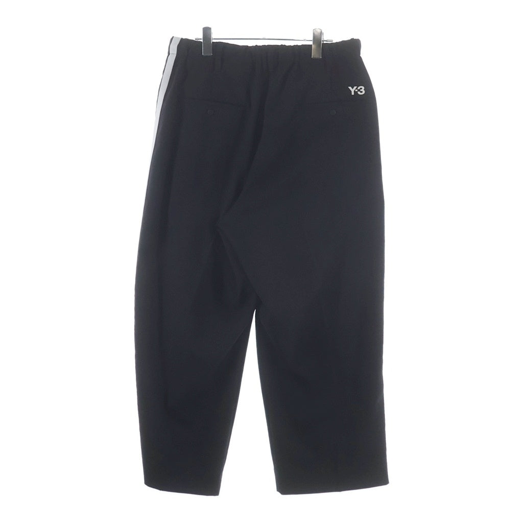 Y-3(ワイスリー) M CH1 ELEGANT 3 STRIPE PANTS エレガント サイド3ストライプ ワイドスラックスパンツ ブラック HG6082
