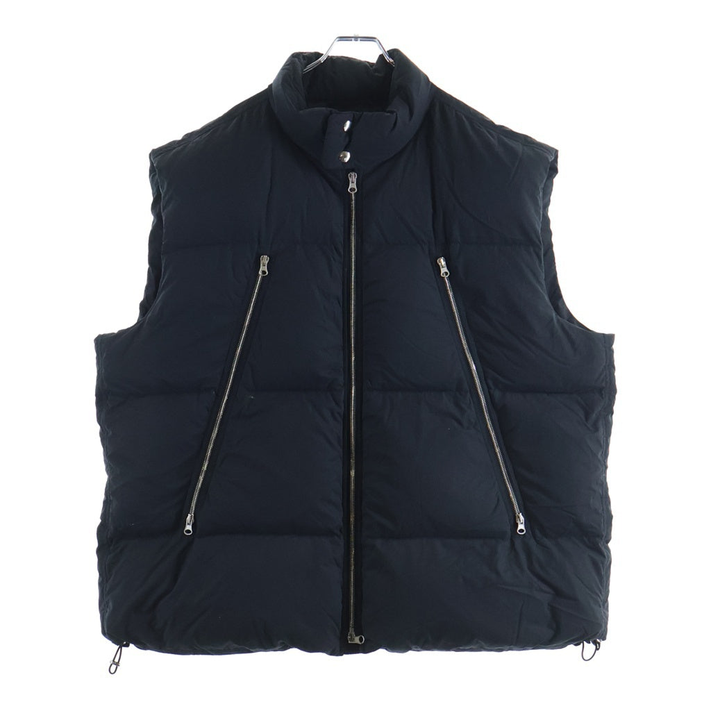 MM6 Maison Margiela(エムエムシックスメゾンマルジェラ) 八の字 ジップアップキルティング ダウンベスト ブラック S52FB0075 S76536