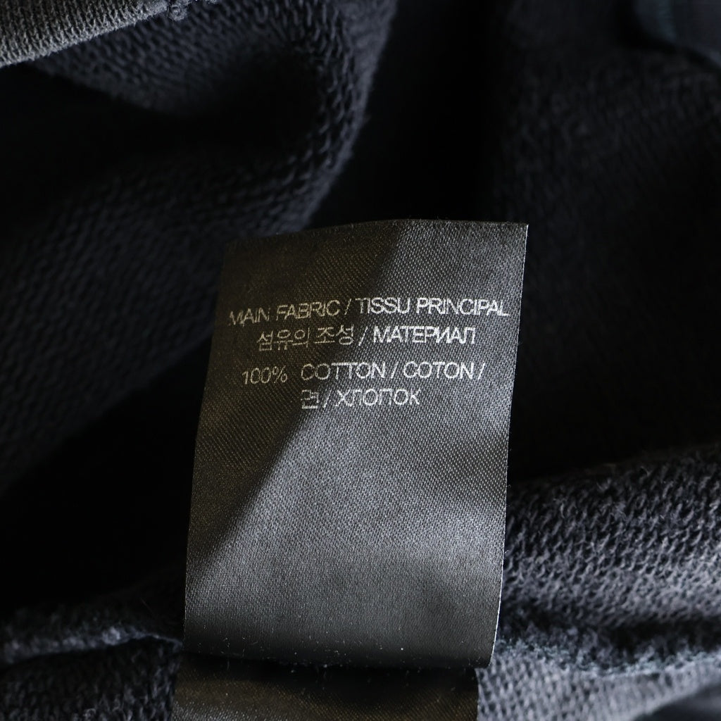 VETEMENTS(ヴェトモン) 23AW LOGO EMBROIDARY SWEATSHIRT フロントロゴ刺繍 オーバーサイズ クルーネックスウェットトレーナー ブラック UE54CW120B