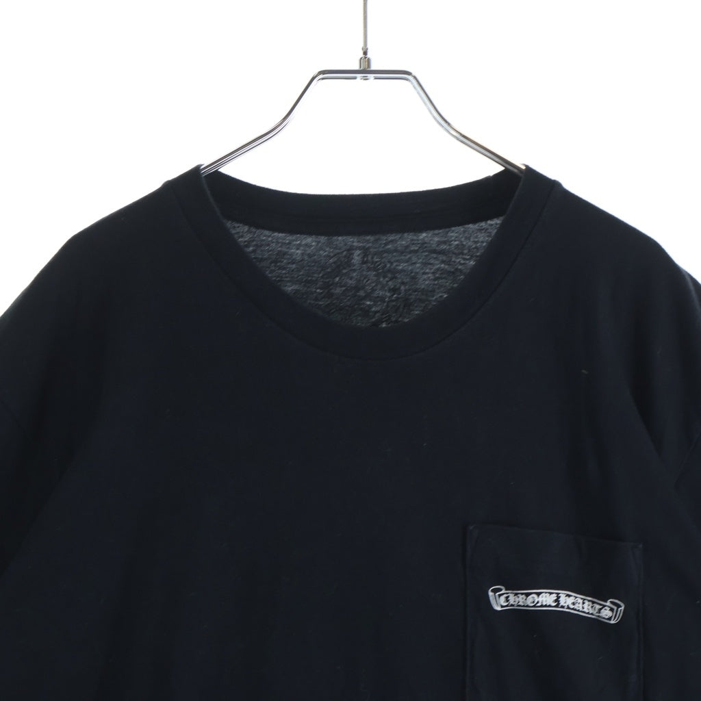 CHROME HEARTS(クロムハーツ) BACK ARCH USA LOGO TEE バックアーチロゴプリント クルーネック半袖Tシャツ カットソー ブラック