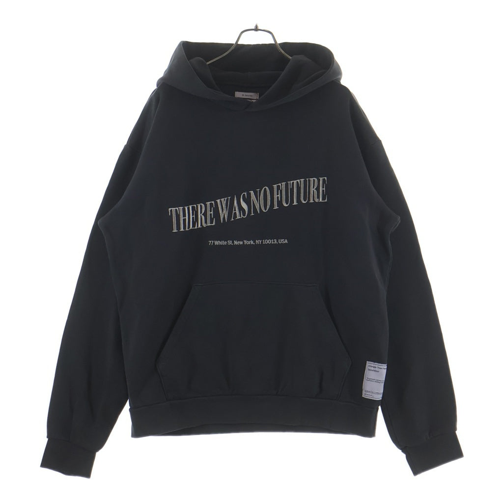 NO BRAND(ノーブランド) Mr.Saturday(ミスターサタデイ) 19AW NO FUTURE HOODIE ノーフューチャー フロント刺繍 プルオーバースウェットパーカー フーディー MSFW19.01.12