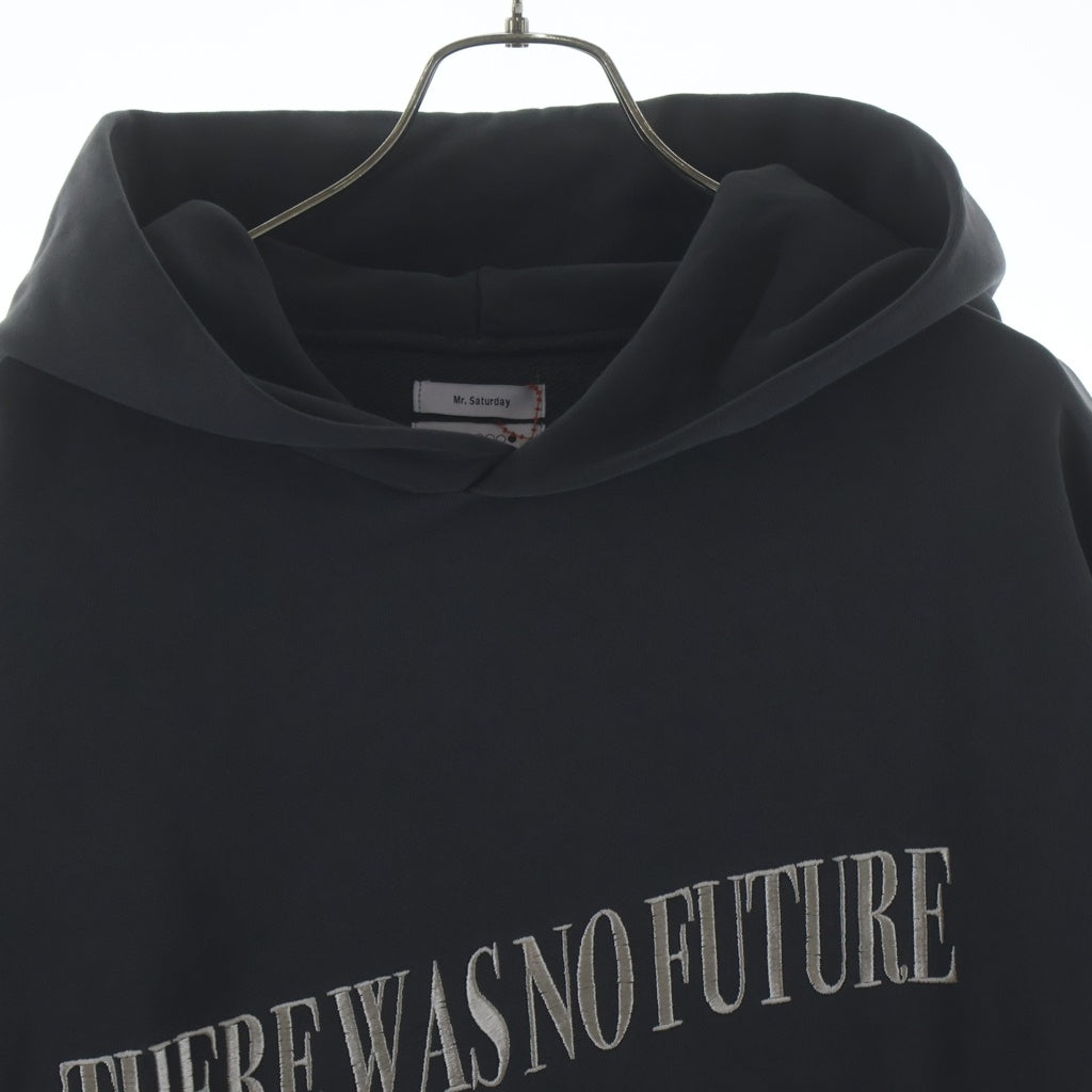 NO BRAND(ノーブランド) Mr.Saturday(ミスターサタデイ) 19AW NO FUTURE HOODIE ノーフューチャー フロント刺繍 プルオーバースウェットパーカー フーディー MSFW19.01.12