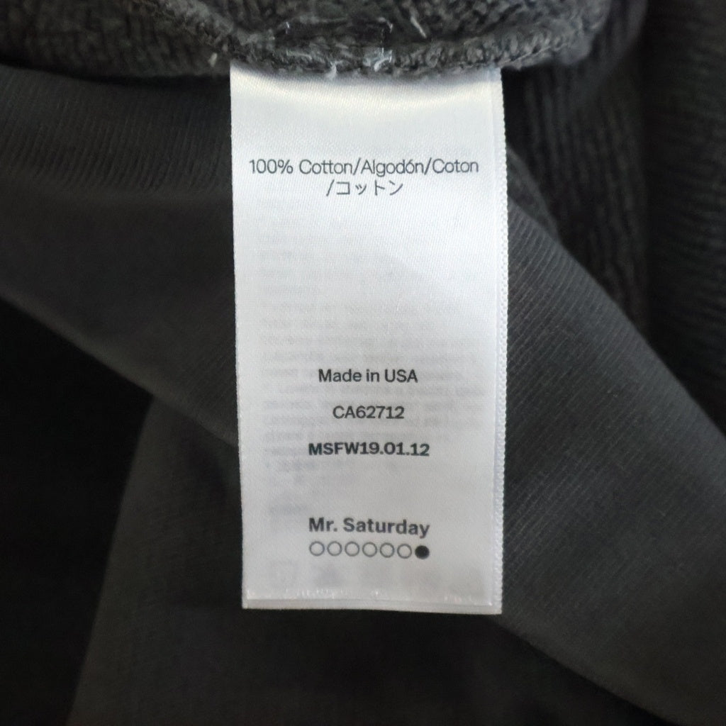 NO BRAND(ノーブランド) Mr.Saturday(ミスターサタデイ) 19AW NO FUTURE HOODIE ノーフューチャー フロント刺繍 プルオーバースウェットパーカー フーディー MSFW19.01.12