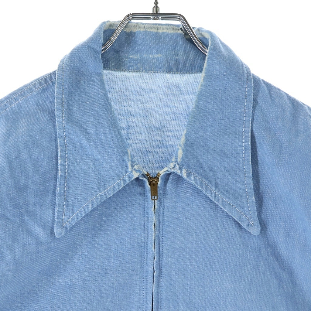 VINTAGE(ヴィンテージ) 50-60S VINTAGE COTTON DENIM JACKET ヴィンテージ CONMARジッパー コットンデニム ジップアップジャケット スウィングトップ ブルゾン インディゴ