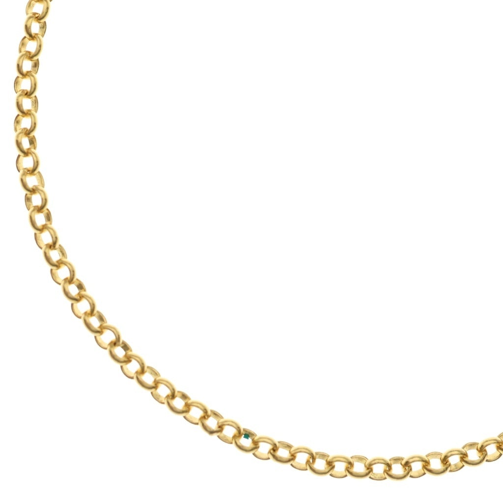 CHROME HEARTS(クロムハーツ) 22K NECKCHAIN R16 ロールチェーンネックレス 16inch ゴールド