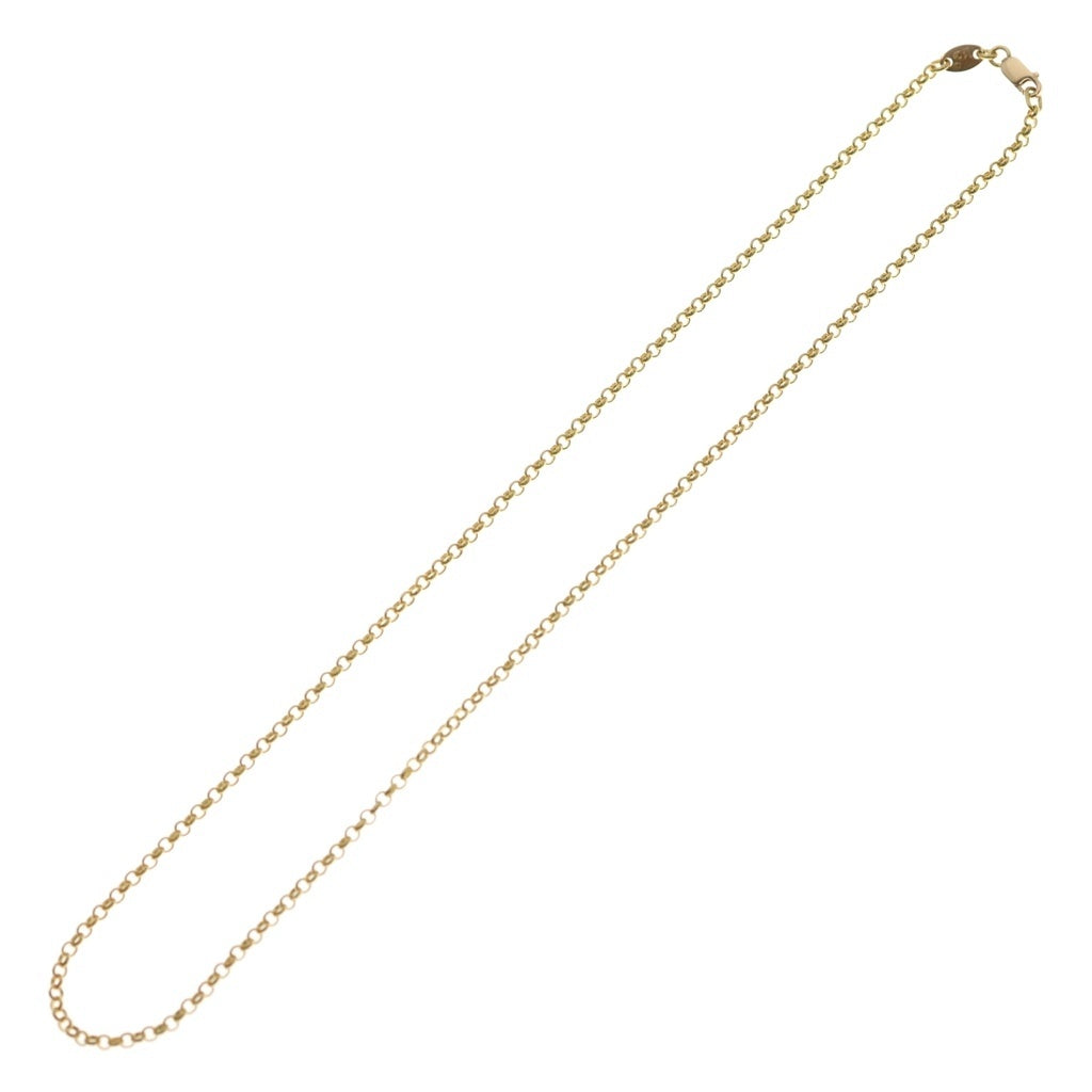 CHROME HEARTS(クロムハーツ) 22K NECKCHAIN R16 ロールチェーンネックレス 16inch ゴールド